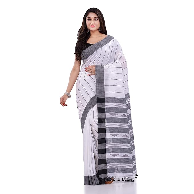 Traditional Bengali Tant Handloom Pure Cotton Saree